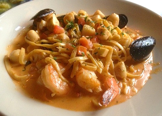Spicy Shellfish Linguine