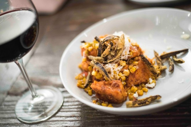 Dark Room wine and gnocchi